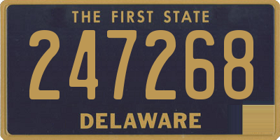 DE license plate 247268