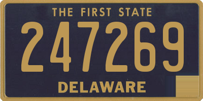 DE license plate 247269