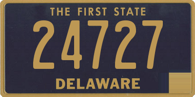 DE license plate 24727