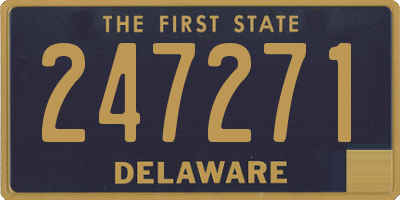 DE license plate 247271