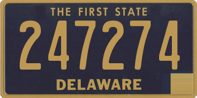 DE license plate 247274