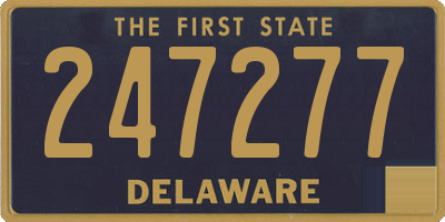 DE license plate 247277
