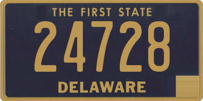 DE license plate 24728