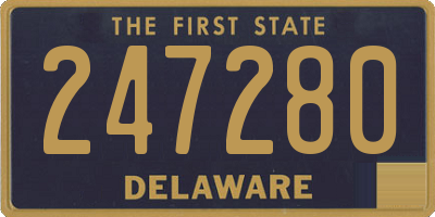 DE license plate 247280
