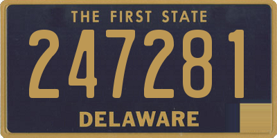 DE license plate 247281