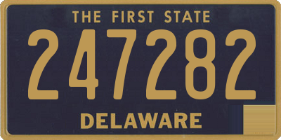 DE license plate 247282