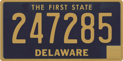 DE license plate 247285