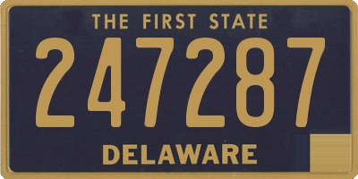 DE license plate 247287