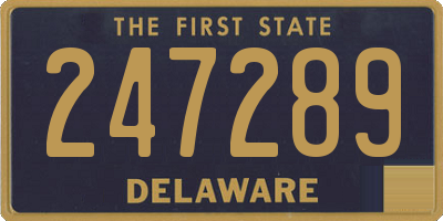 DE license plate 247289