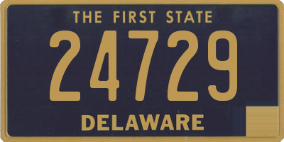 DE license plate 24729