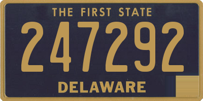 DE license plate 247292