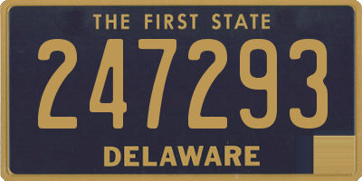DE license plate 247293