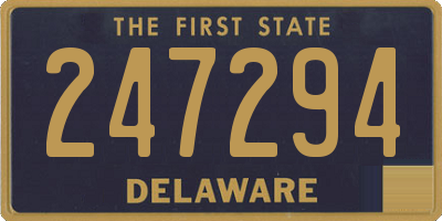 DE license plate 247294