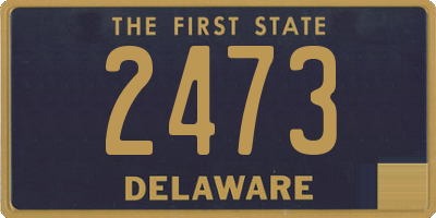 DE license plate 2473