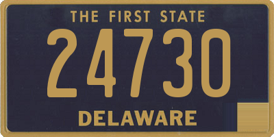 DE license plate 24730