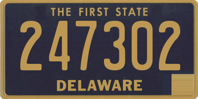 DE license plate 247302