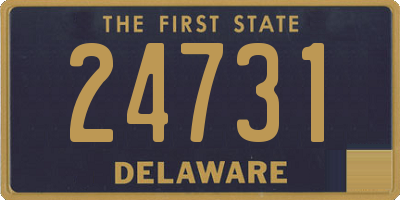 DE license plate 24731