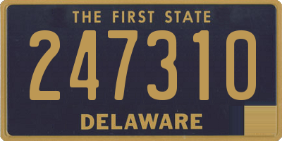 DE license plate 247310