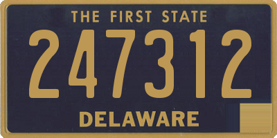 DE license plate 247312