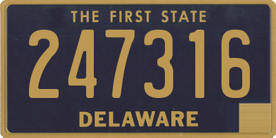 DE license plate 247316