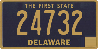 DE license plate 24732