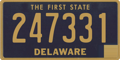 DE license plate 247331
