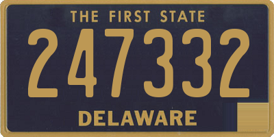 DE license plate 247332