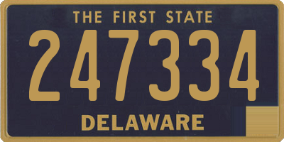 DE license plate 247334