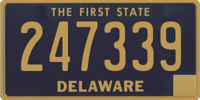 DE license plate 247339