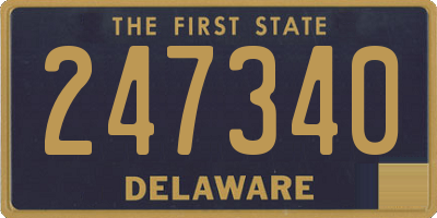 DE license plate 247340