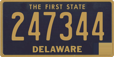 DE license plate 247344
