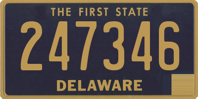 DE license plate 247346
