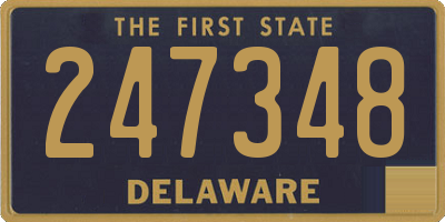 DE license plate 247348
