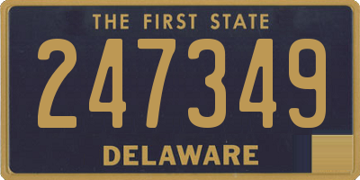 DE license plate 247349