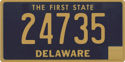 DE license plate 24735