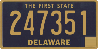 DE license plate 247351