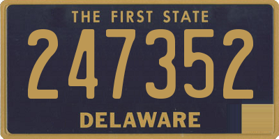 DE license plate 247352