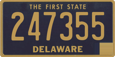 DE license plate 247355