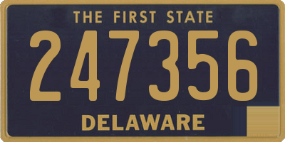 DE license plate 247356