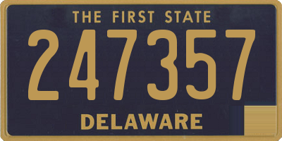 DE license plate 247357