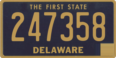 DE license plate 247358