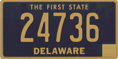 DE license plate 24736
