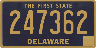DE license plate 247362