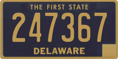 DE license plate 247367