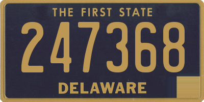 DE license plate 247368