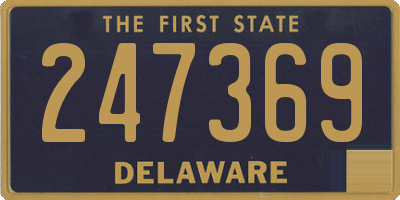 DE license plate 247369