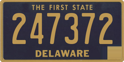 DE license plate 247372