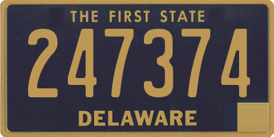 DE license plate 247374