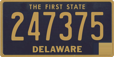 DE license plate 247375