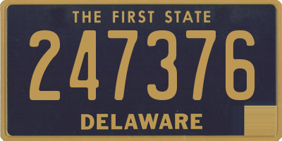 DE license plate 247376
